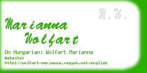 marianna wolfart business card